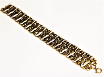 Spanish Damascene Link Bracelet Vintage