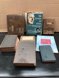 8 Antique Religious Books