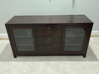 Dark Wood TV Stand