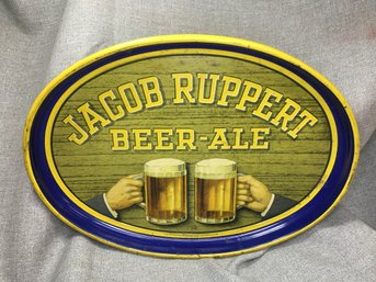 Fabulous Collectible Beer Tray JACOB RUPPERT Beer & Ale Tray - 1938 - Great Colors And Graphics - NICE TRAY