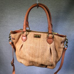 Lovely BRAND NEW J. CREW Leather & Straw Bag - Still Has Tags - Retail Price $195 - Very Nice Unused Bag