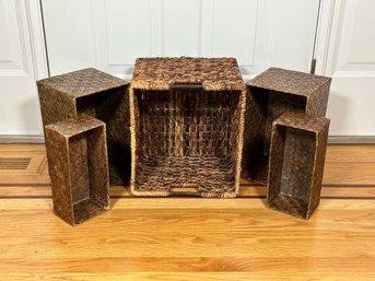 A Great Grouping Of Natural Woven Baskets