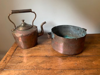 Copper Kettle And Pot