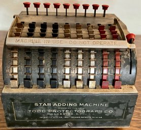 Vintage Star Adding Machine