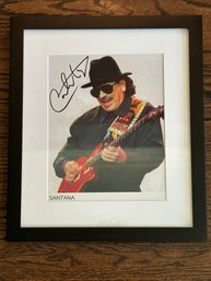 Signed Santana Photograph