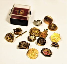 Lot Of Vintage Gold Filled Fraternal Pins Etc.