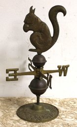 Crowning Touch Collections Vintage Brass Squirrel Weathervane