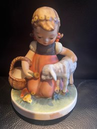 Vintage M.I. Hummel Goebel 'Favorite Pet' Girl With Lamb Porcelain Figurine #361