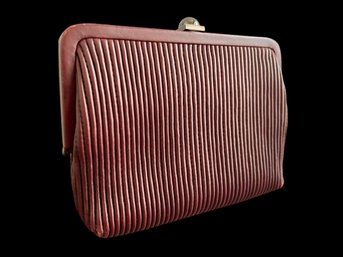 Reed Krakoff  Pleated Leather Clutch W/ Optional Strap