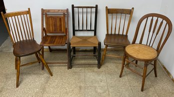 5 Antique Chairs