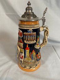King German Beer Stein Limited Edition Number 2521 10in No Chips