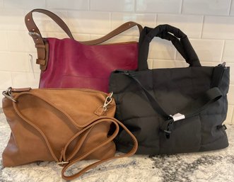 Pair Of Leather SUSAN JOY Leather Purses & GAP Nylon Bag