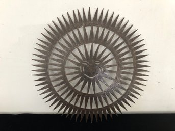 Metal Sun Cutout Wall Art