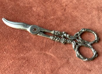 Kirk Sterling Silver Handled Grape Scissor Shears