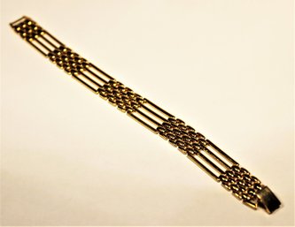 Gold Tone Fine Link Bracelet Vintage