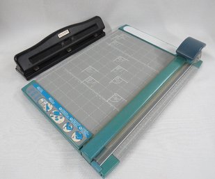 Paper Cutter And Hole Punch