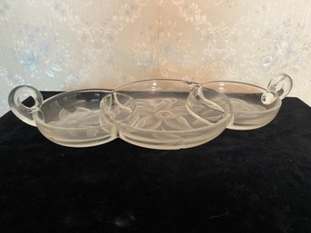 Floral Divided Serving Dish