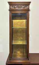 A Vintage Curio Cabinet With Glass Shelves By Drexel