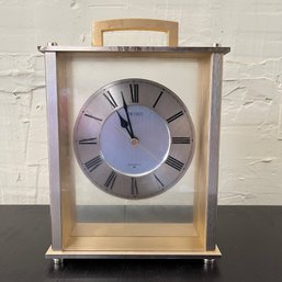 A Brass Seiko Mantle Clock - Quartz Movement
