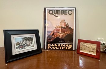 3 Nice Prints From Quebec Canada, Canadian Pacific Railway Hotel System, La Porte St.Louis, Canadian Pacific