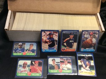 1986 Fleer Baseball Complete Set With Canseco - O'Neill - Fielder Rookies - K