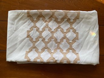 Vintage Rectangle Tablecloth W/ Geometric Design