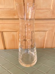 Tiffany & Co. Crystal Clear Glass Vase Ripple Design 11.5x4.5 No Chips