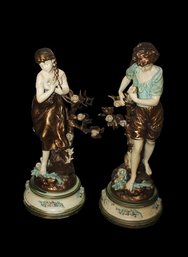 A Pair Of Art Nouveau Statues