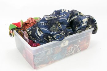 Small Bin Of Variety Scarves