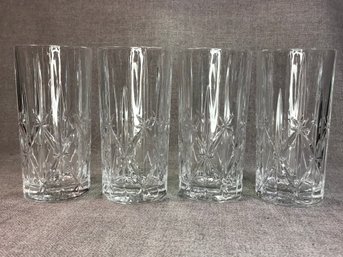 Fantastic Group Of Four (4) WATERFORD By Marquis Highball Glasses - New Retail Price $149 - So Elegant !