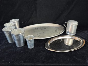 Alum Cups And Trays Lot