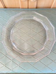 Tiffany & Co Crystal Clear Glass Plate 12in Lot 1 No Chips