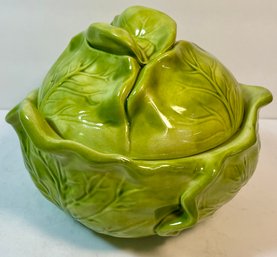 Vintage Holland Ceramic Lettuce Head Serving Bowl Dish