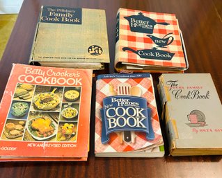 Lot Of 5 Vintage Cookbooks