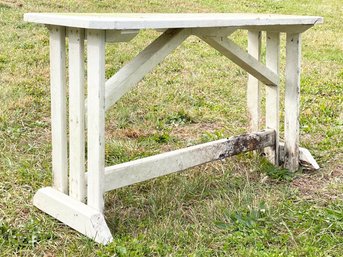 A Rustic Pine Bench