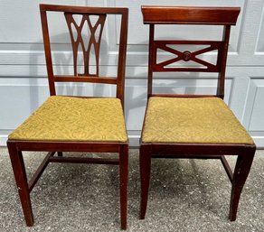 Two Mahogany Side Chairs (2)