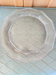 Tiffany & Co. Crystal Clear Glass Plate 12in Lot 2