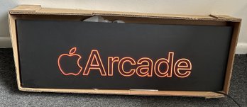 RARE Commercial APPLE LOGO ARCADE Light Up Sign- Never Sold To The Public- New In Box