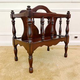 A Mahogany Canterbury Or Magazine Holder