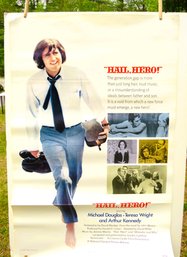 Original Michael Douglas Hail Hero Movie Poster  1969