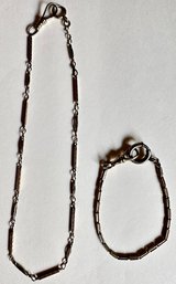 14 Karat Gold Choker Chain Necklace & Bracelet By Simmons