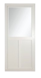 LARSON Tradewinds Selection 32-in X 81-in White High-view Retractable Screen Aluminum Storm Door