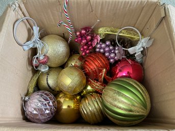 Collection Of Christmas Ball Ornaments