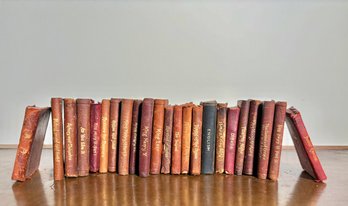 Circa Early 1900's - Miniature Works Of William Shakespeare Leather Pocket Books