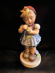 Vintage M.I. Hummel 'The Daisies Don't Tell' Porcelain Figurine #380