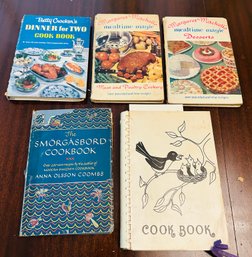 Lot Of 5 Vintage Cookbooks