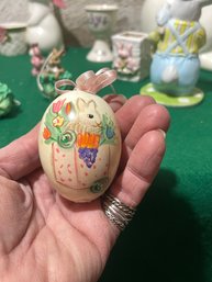 VTG Painted Egg Ornament