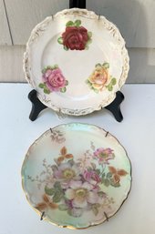 Schumann Of Bavaria And German Floral Vintage Plates