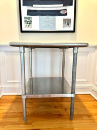 Mid Century Industrial Style Steel Work Table