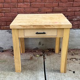 Small Wood Side Table 26.5in X 26.5in X 25in